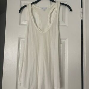James Perse Classic White Racerback Tank Top - Size 1